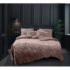 Eleganzzz Dekbedovertrek Jacquard Rabbit Fur - pink 140x200/220cm