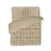 Eleganzzz Dekbedovertrek Bubble Pom Pom Rabbit Fur - sand 240x200/220cm