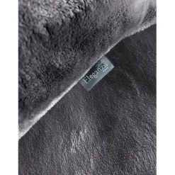 Eleganzzz Dekbedovertrek Flanel Fleece - dark grey 200x200/220cm