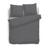 Eleganzzz Dekbedovertrek Flanel Uni - antraciet 200x200/220cm
