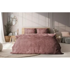 Eleganzzz Dekbedovertrek Flanel Fleece - old rose 240x200/220cm
