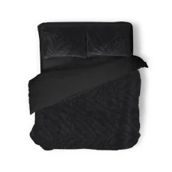 Eleganzzz Dekbedovertrek Jacquard Rabbit Fur - black 240x200/220cm