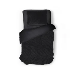 Eleganzzz Dekbedovertrek Jacquard Rabbit Fur - black 140x200/220cm