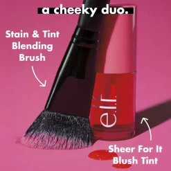 e.l.f. Sheer For It Left on Red Blush Tint