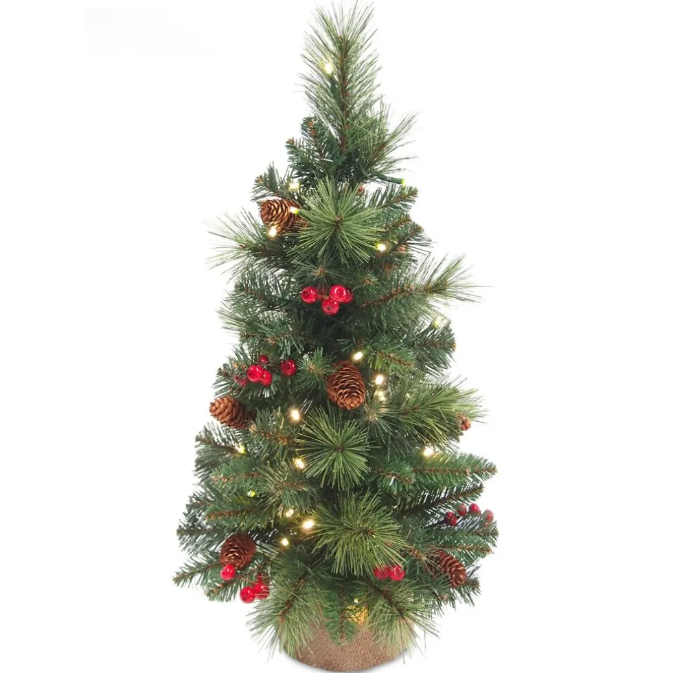 Everyday Miniature Pine cone & Berry tree verlichte tafelkerstboom