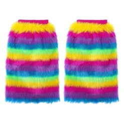 Fake Fur Gebreide Beenwarmers