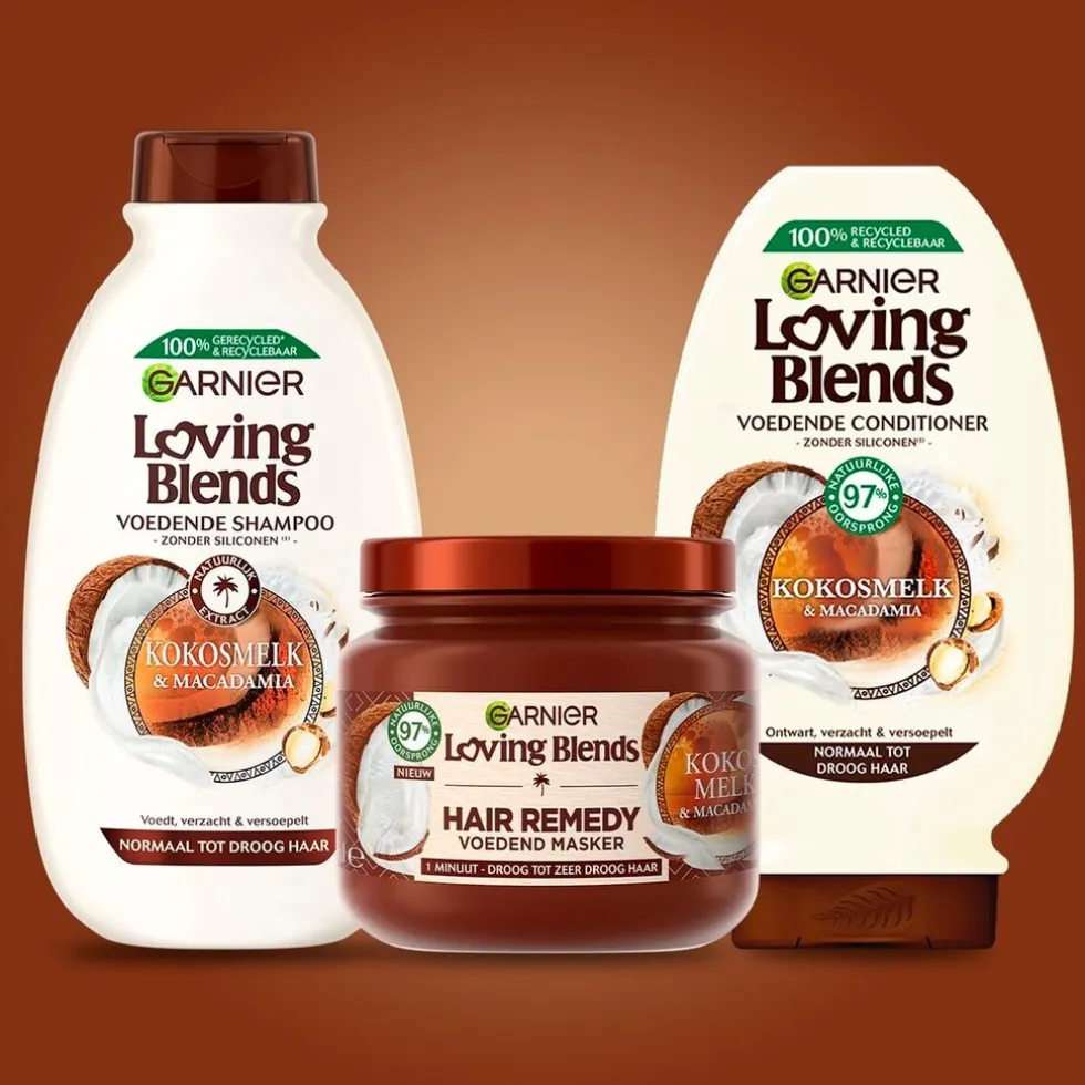 Garnier Loving Blends Kokosmelk & Macadamia Haarmasker