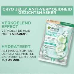 Garnier SkinActive Cryo Jelly Anti-Vermoeidheid Gezichtsmasker met Hyaluronzuur