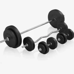 Gorilla Sports Universele halterbank met halterset