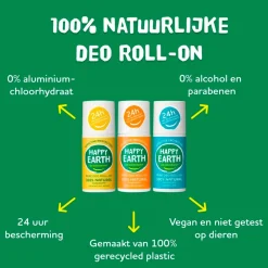 Happy Earth 100% Natural Lavender Ylang Deodorant Roller