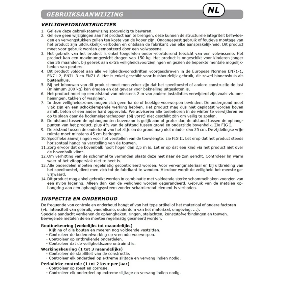 KBT Grandoh Nestschommel
