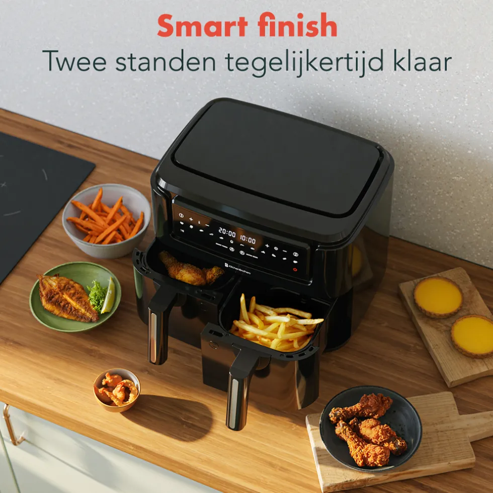 KitchenBrothers Airfryer XXL Dual Zone