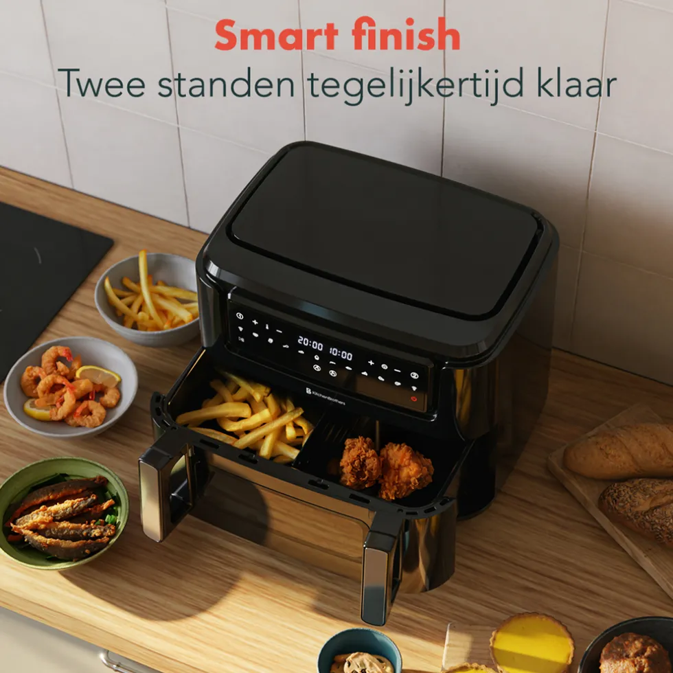 KitchenBrothers Dubbele Airfryer XXL