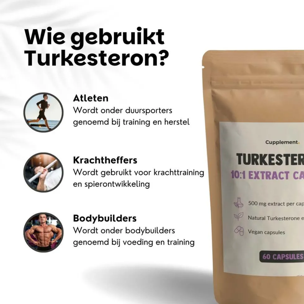 30% korting | Cupplement Combideal Turkesterone Capsules 500 mg