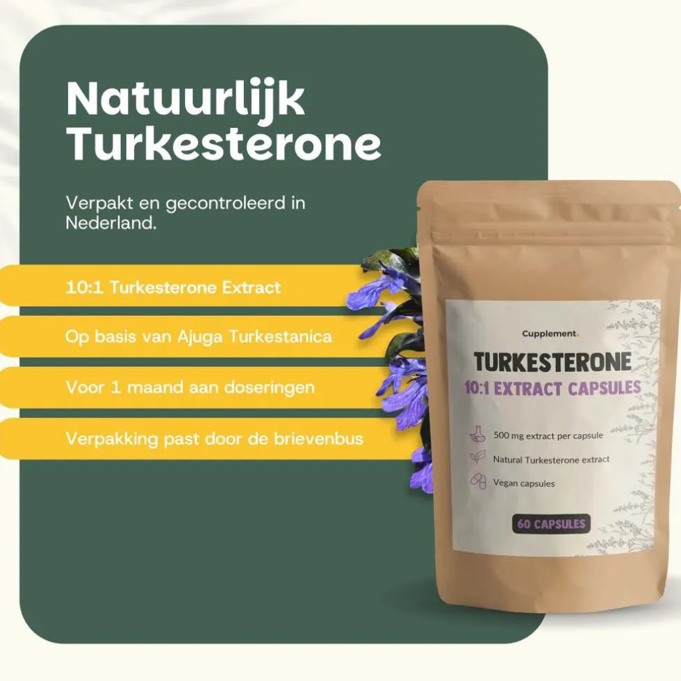 30% korting | Cupplement Combideal Turkesterone Capsules 500 mg