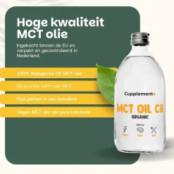 10% korting | Cupplement Combideal MCT C8 Olie Biologisch