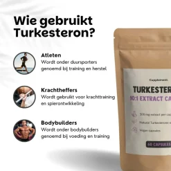 45% korting | Cupplement Multipack Turkesterone Capsules 500 mg
