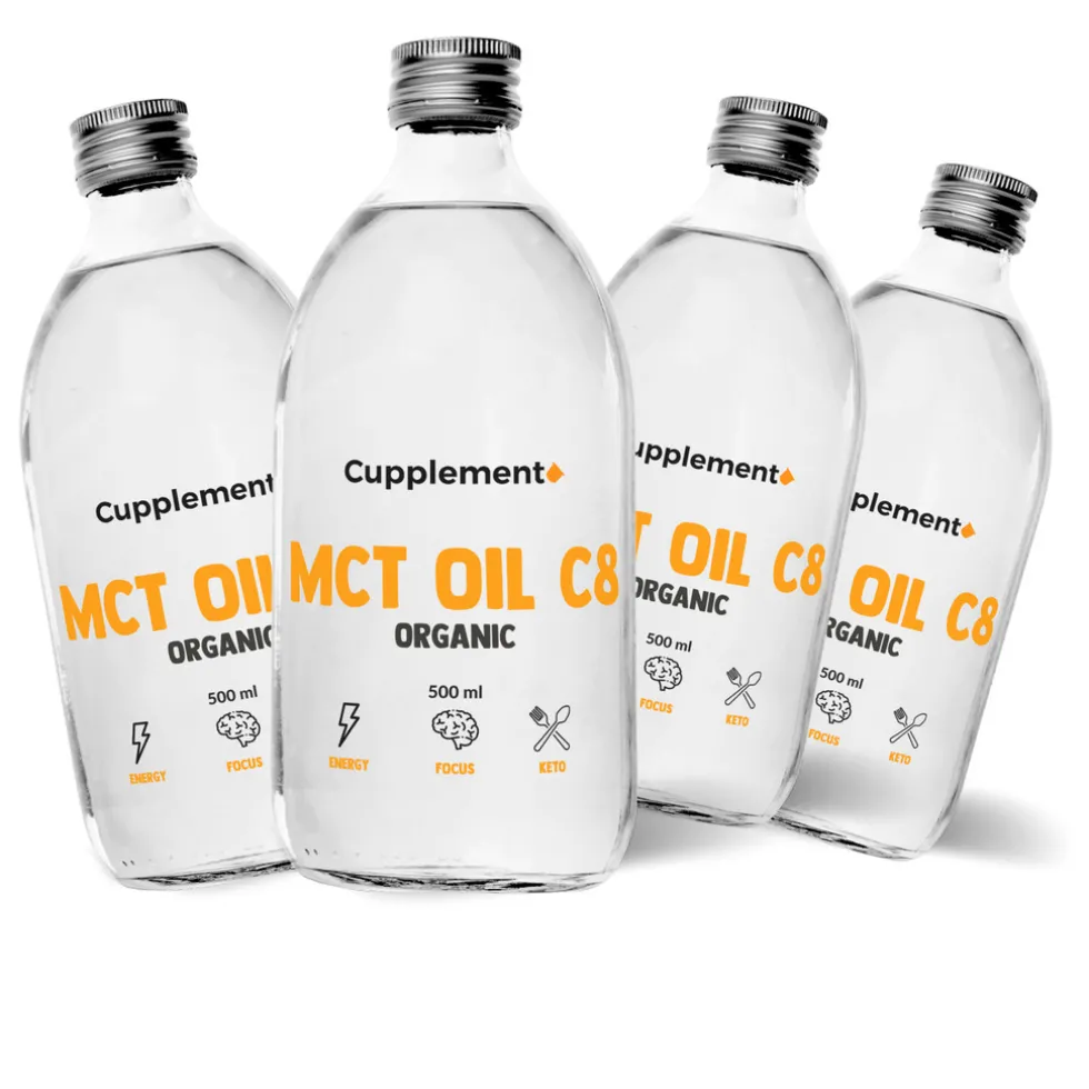 25% korting | Cupplement Multipack MCT C8 Olie Biologisch