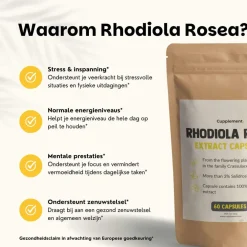 20% korting | Cupplement Rhodiola Rosea Capsules 500 mg