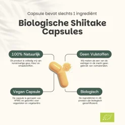 20% korting | Cupplement Shiitake Capsules 500 mg Biologisch