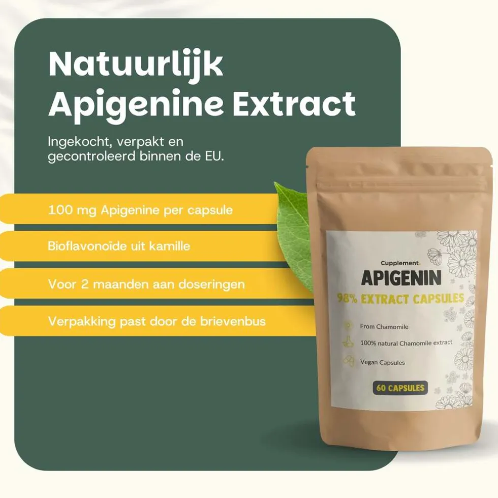 20% korting | Cupplement Voordeelverpakking Apigenin Extract Capsules 100 mg