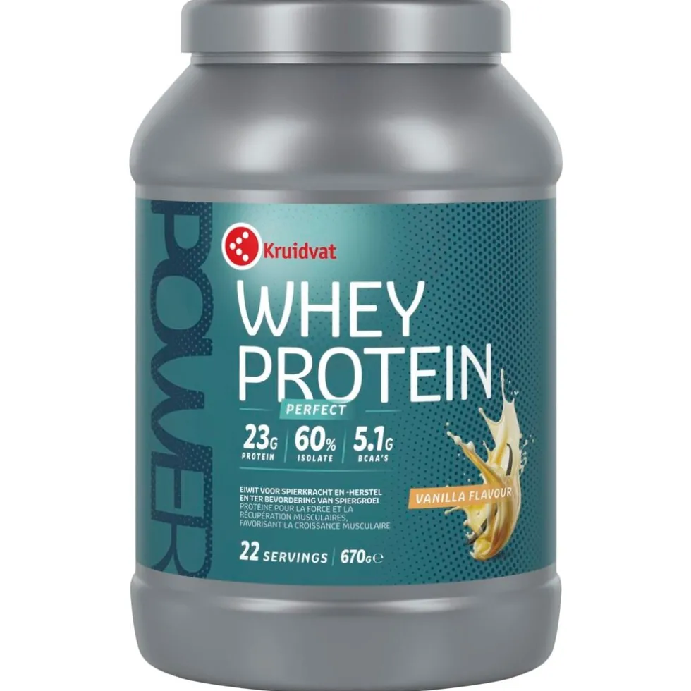 Kruidvat Perfect Whey Protein met Vanillesmaak