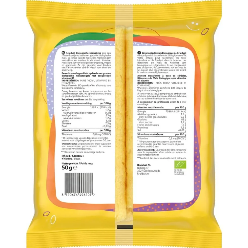 Kruidvat 6+M Bio Naturel Maisstengels