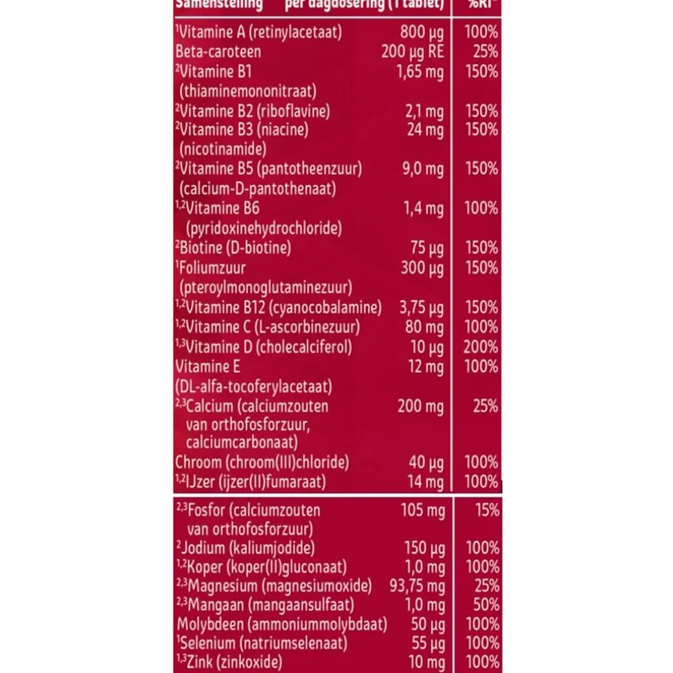 Kruidvat Multi A-Z 50+ Vitaal Tabletten