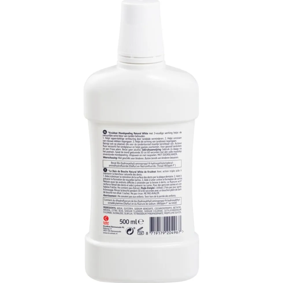 Kruidvat Natural White Mondwater