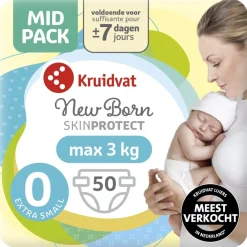 Kruidvat NewBorn Extra Small Maat 0 Luiers Midpack