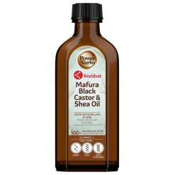 Kruidvat Power Curls Mafura Black Castor & Shea Oil Haarolie