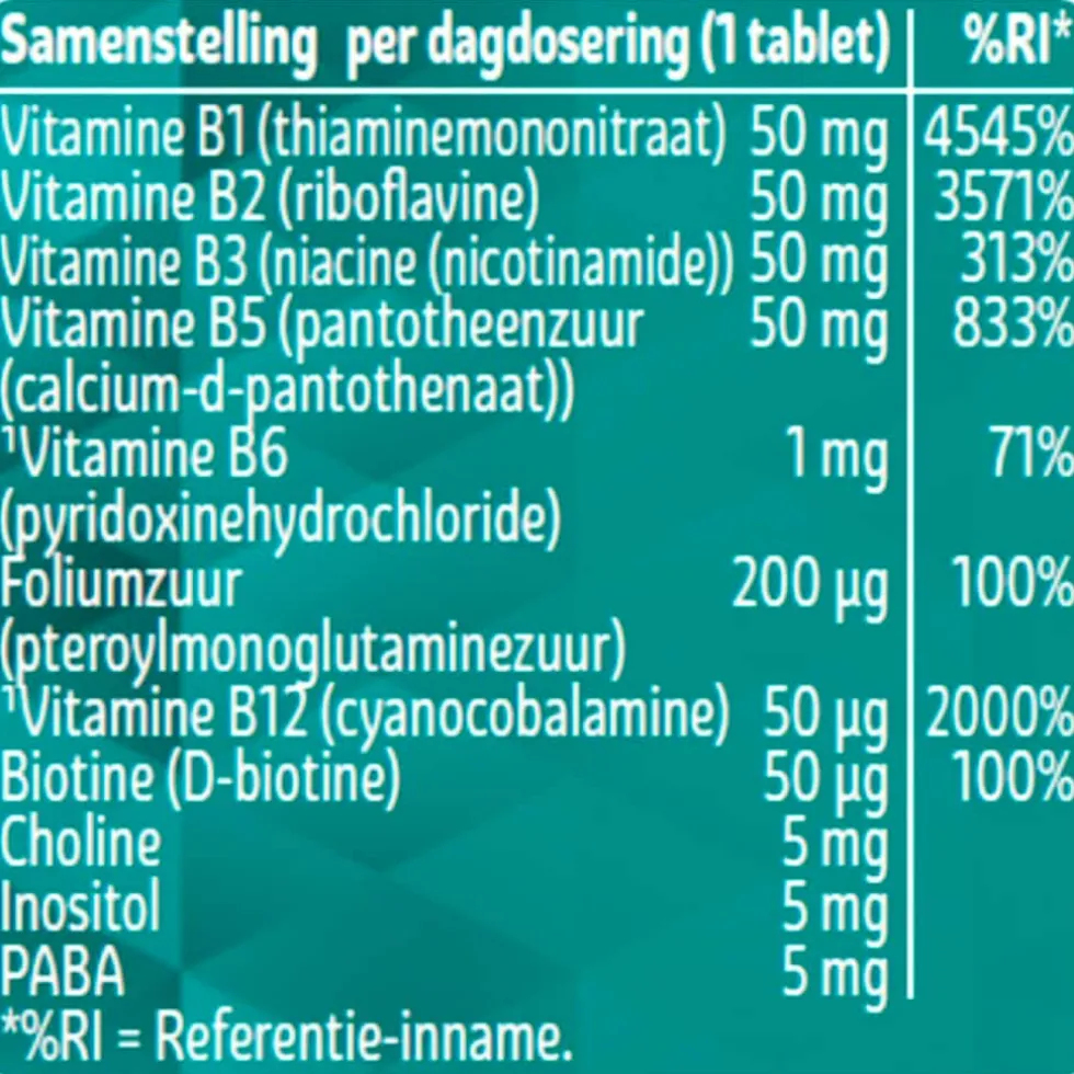Kruidvat Vitamine B Complex 50mg Tabletten