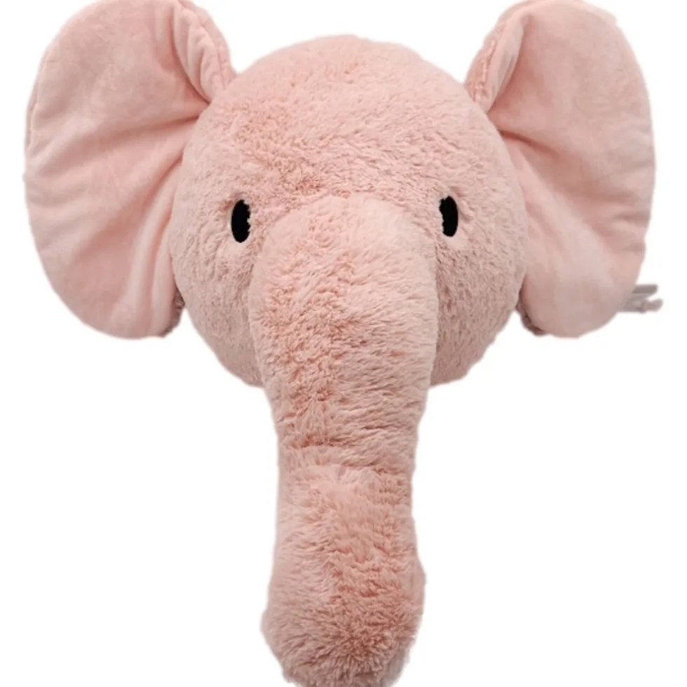 Label Label Elephant Elly Roze Muurdecoratie