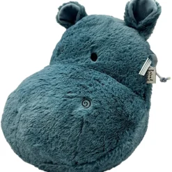 Label Label Hippo Harvey Blauw Muurdecoratie
