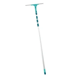 Leifheit XL Pro Reach 2-in-1 Raamtrekker (40 cm) met Micro Duo Overtrek en Telescoopsteel
