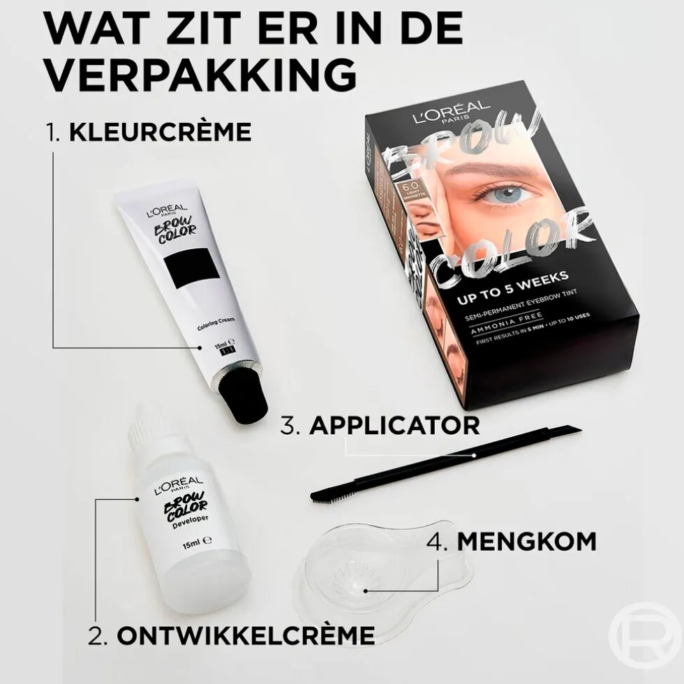 L'Oréal Paris 5.0 Brunette Brow Color Wenkbrauwverf