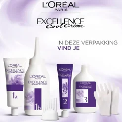 L'Oréal Paris Excellence Cool Crème 6.11 Ultra As Donkerblond Permanente Haarkleuring