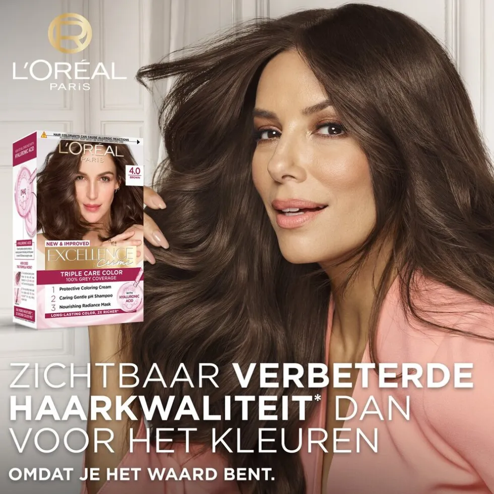 L'Oréal Paris Excellence Crème 3 Donkerbruin Permanente Haarverf