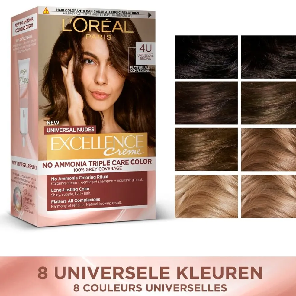 L'Oréal Paris Excellence Universal 9U Nudes Zeer Lichtblond Permanente Haarverf