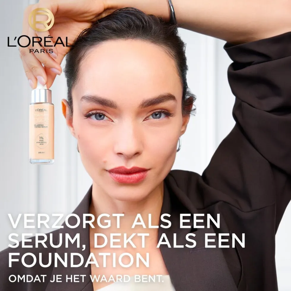 L'Oréal Paris True Match Nude 1-2 Rosy Light Plumping Tinted Serum