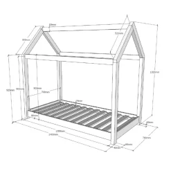 LUCEVI Cabane Peuter Bed