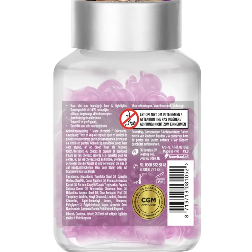 Lucovitaal Leavein Haarserum en Vitamine Blond/Grijs haar & Highlights