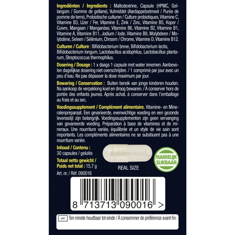Lucovitaal Probiotica Vitaminen & Mineralen Complex Capsules