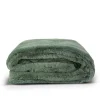 Lunetta Rabbit Fur Plaid Florence - green - 130x170cm
