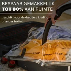 Luvego Vacuümzakken voor kleding en dekbedden Extra grote vacuümzakken