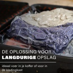 Luvego Vacuümzakken voor kleding en dekbedden Extra grote vacuümzakken