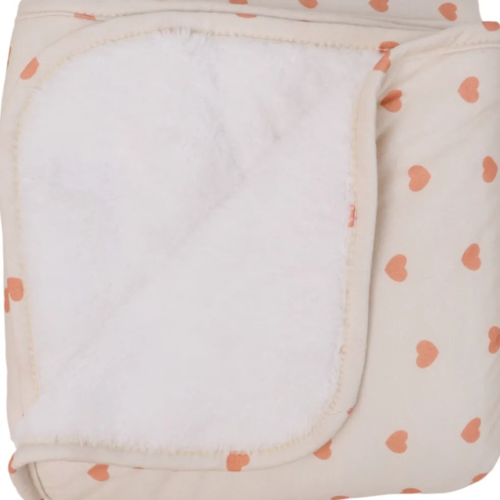 MamaLoes Hartjes Fleece 70x90cm Babydeken