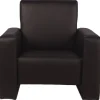 MamaLoes Jamie Zwart Leren Kinderfauteuil