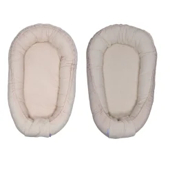 MamaLoes Teddy Boucle Naturel Omkeerbaar Babynest