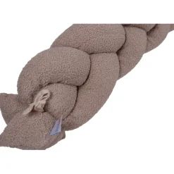 MamaLoes Teddy Boucle Nougat 210 cm Braided Bedbumper